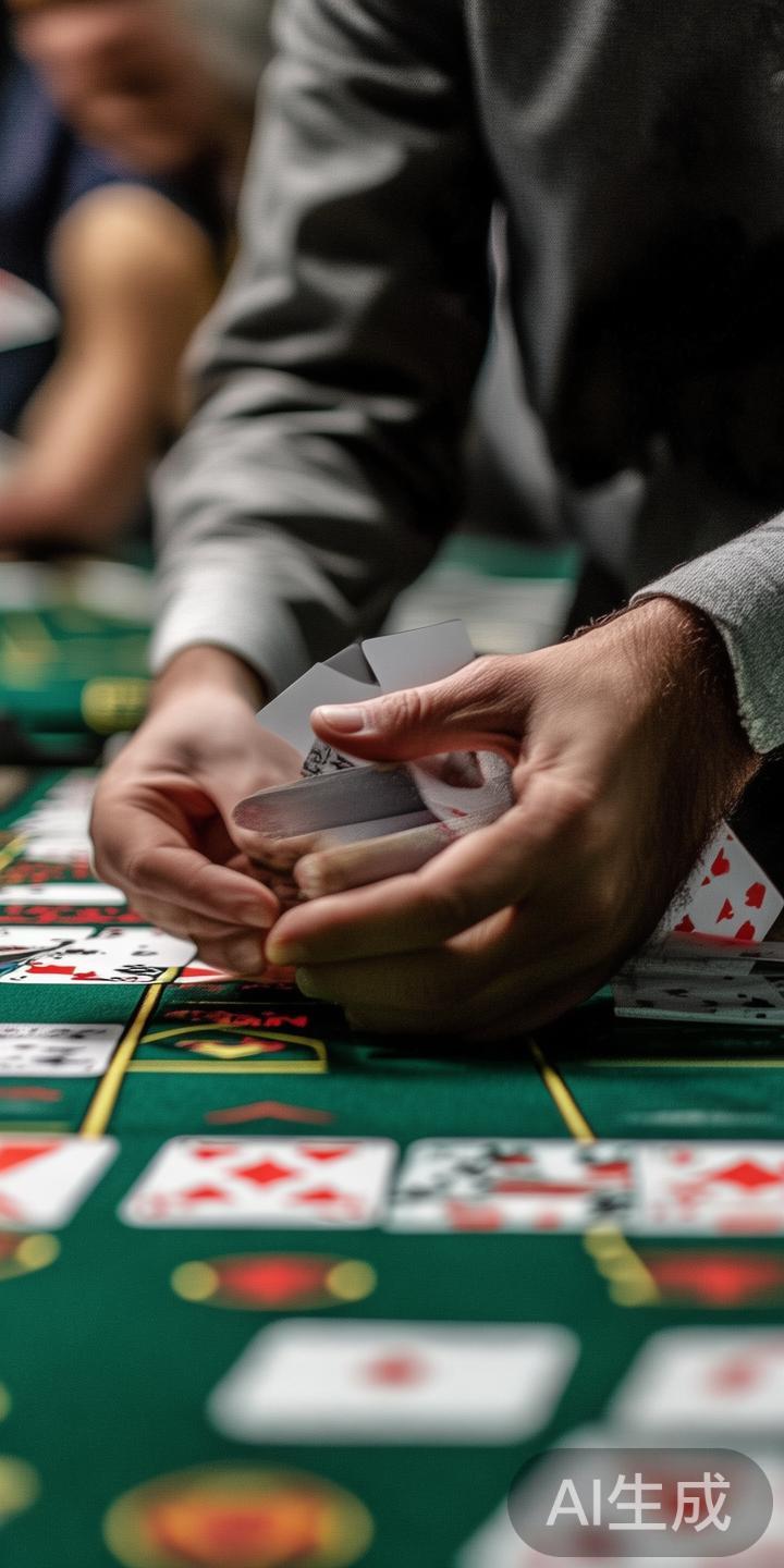 1.&nbsp;庄家准备与洗牌
每局游戏开始前，庄家首先会